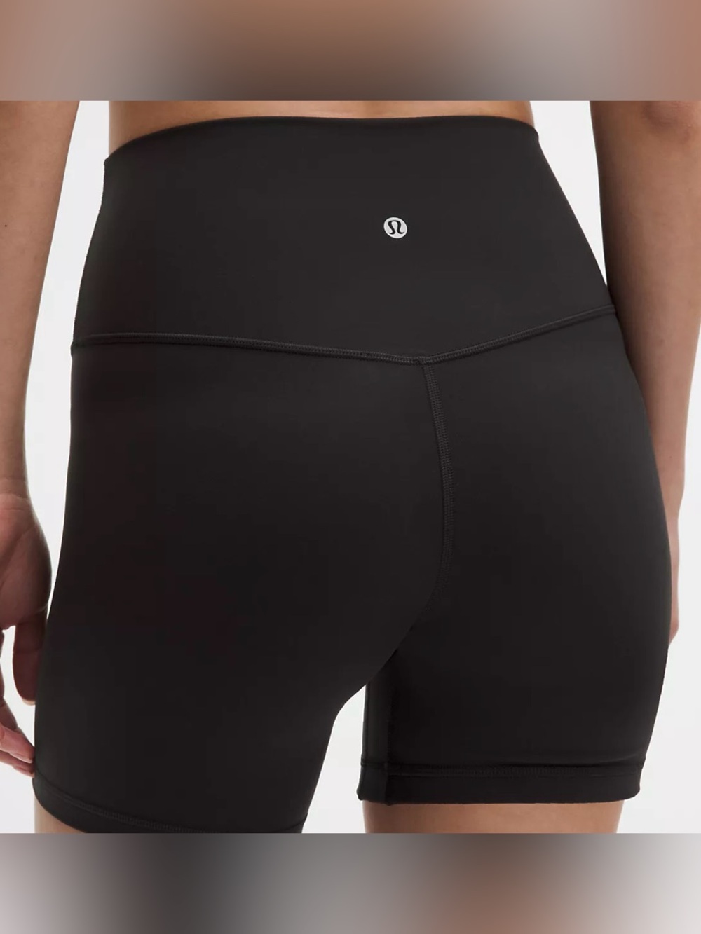 lululemon athletica Black High-Rise Align 6” Shorts